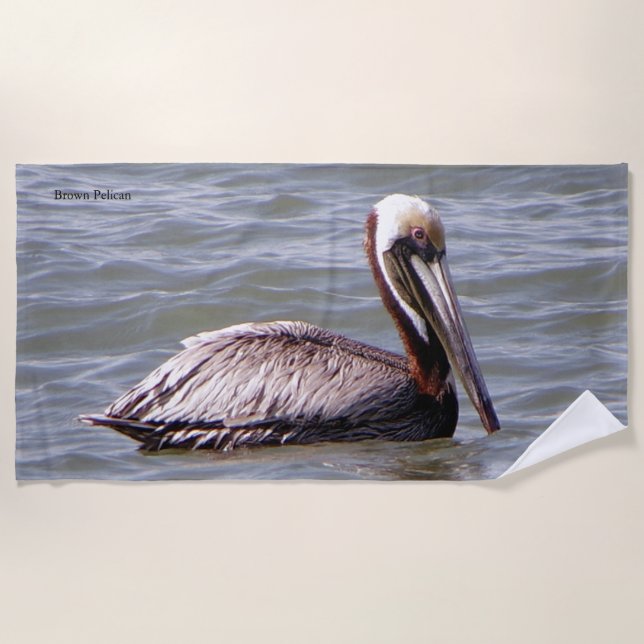 Brown Pelican Strandtuch (Vorderseite)