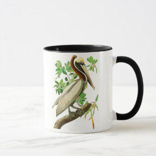 Brown-Pelikan-John James Audubon-Vögel von Amerik Tasse