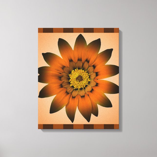 Brown Peru Blume Artwork - Wrapped canvas Leinwanddruck (Vorderseite)