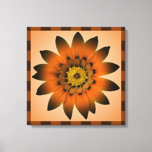 Brown Peru Blume Artwork - Wrapped canvas Leinwanddruck