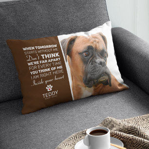 Brown Pet Memorial   Hund halten Dekokissen