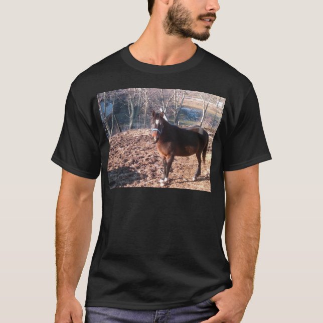 Brown-Pferd T-Shirt (Vorderseite)