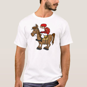Brown-Pferdejockey T-Shirt