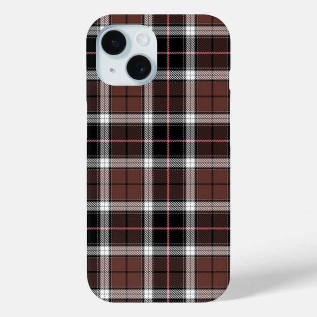 Brown Plaid Case-Mate iPhone Hülle (Rückseite)