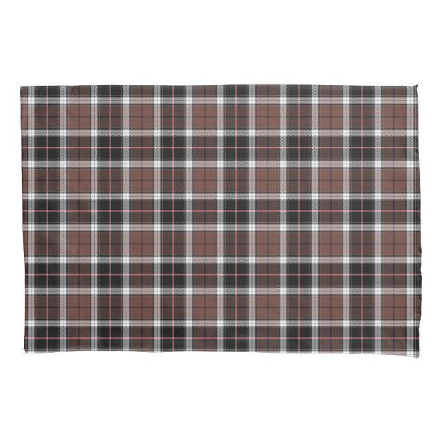 Brown Plaid Kissenbezug (Vorderseite)