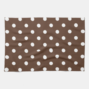 Brown Polka Dot Geschirrtuch