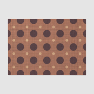 BROWN POLKA DOTS & PLAIDS SEIDENPAPIER
