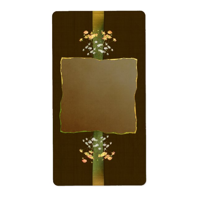 Brown Posies Apothekary Label (Vorne)