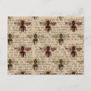 Brown Queen Bee Postkarte