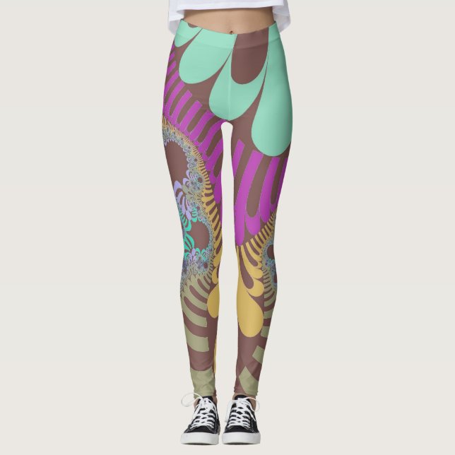 Brown Rainbow Mod Leggings (Vorderseite)