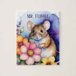 Brown Rat Mouse Family Pet Portrait Puzzle