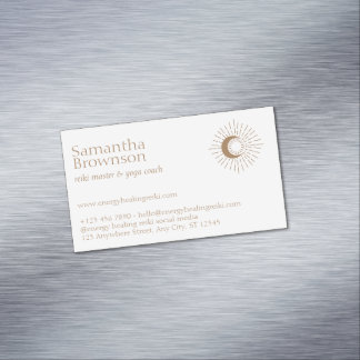 Brown Reiki Master Magnetische Visitenkarte