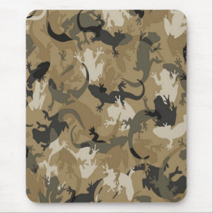 Brown Reptile Camouflage Mouse Pad Mousepad