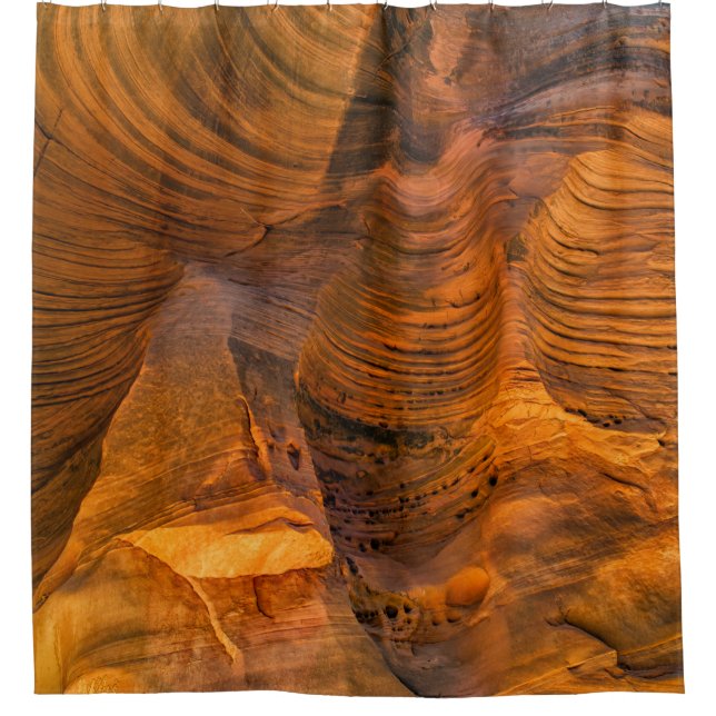 Brown rock formation duschvorhang (Vorderseite)