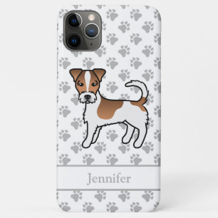 Brown Rough Coat Jack Russell Terrier Dog & Name Case-Mate iPhone Hülle