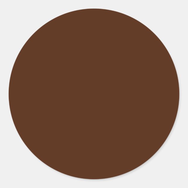Brown Round Sticker (Vorderseite)