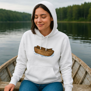 Brown Row Boat Hoodie