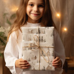 Brown Rustic Christmas Village Geschenkpapier<br><div class="desc">Machen Sie Ihren Kindertag noch außergewöhnlicher mit unserem Personalisierten Kinderwackelpapier. Es ist eine nachdenkliche Art, ihnen zu zeigen, dass das Geschenk im Inneren genauso einzigartig und hochgeliebt ist wie sie selbst. Lass die Begeisterung, ein Geschenk zu entpacken, mit unserem individuell anpassbaren Verpackungspapier zu einer wertvollen Erinnerung zu werden! Winter Wood...</div>