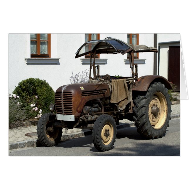 Brown Rusty Tractor (Vorderseite (Horizontal))