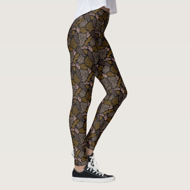Brown Safari Animal Print Leggings (Rechts)