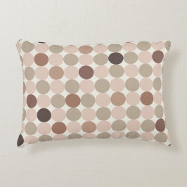 Brown Scandinavian Geometric Accent Pillow Dekokissen