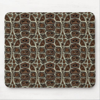Brown-Schildkröte-Muschel-Muster Mousepad