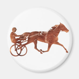 Brown-Schrittmacher-Silhouette Magnet