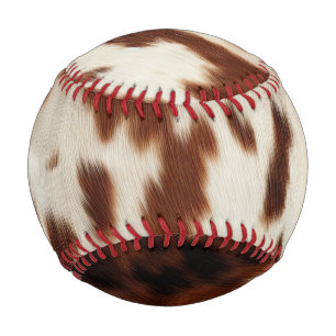 Brown Schwarz-weiß Cowhide Baseball
