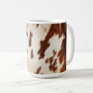 Brown Schwarz-weiß Cowhide Kaffeetasse