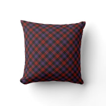Brown Scottish Clan Tartan Throw Kissen