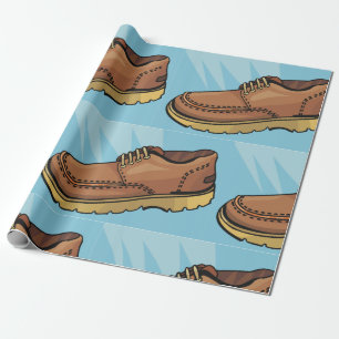 Brown Shoe Wrapping Paper Geschenkpapier