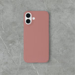 Brown Simple Minimalistisch iPhone 16 Plus Hülle<br><div class="desc">Einfache,  solide braune Farbe.</div>