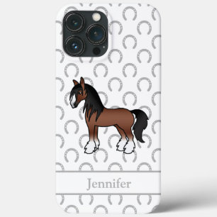 Brown Sinti und Roma Vanner Clydesdale Shire Carto Case-Mate iPhone Hülle