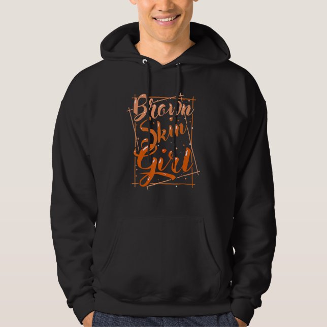 Brown Skin Girl Black History Monte Melanin Königi Hoodie (Vorderseite)