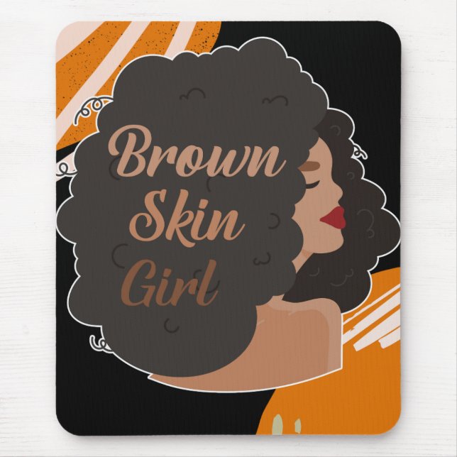 Brown Skin Girl Mousepad (Vorne)