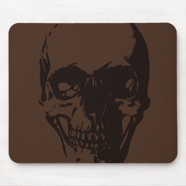Brown Skull Mousepad (Vorne)