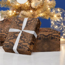 Brown Snake Skin Print