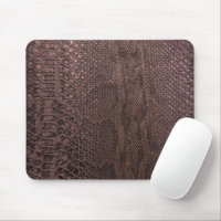 Brown Snakeskin Pattern Mouse Pad