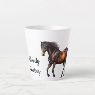 Brown Southwest Horse Milchtasse