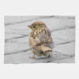 Brown Sparrow Geschirrtuch