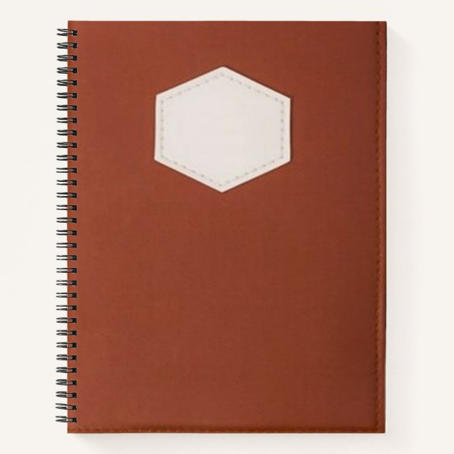 Brown Spiral Notebook - Stilvolle und dauerhafte Z Notizbuch (Vorderseite)
