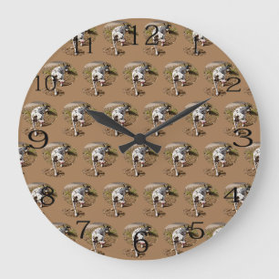 Brown Spotty Dalmatiner, Große Wanduhr
