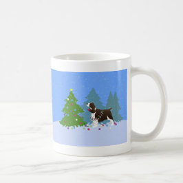 Brown Springer Spaniel Dekorieren Weihnachtsbaum Kaffeetasse
