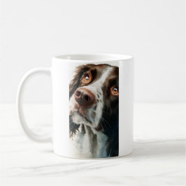 Brown springer spaniel portrait kaffeetasse