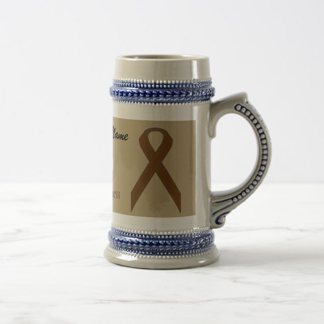 Brown Standard Ribbon Tmpl von Kenneth Yoncich Bierglas (Rechts)