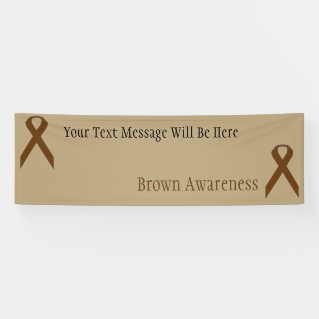 Brown Standard Ribbon von Kenneth Yoncich Banner (Horizontal)