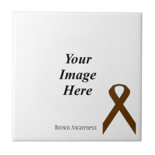 Brown Standard Ribbon von Kenneth Yoncich Fliese