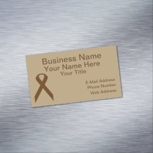Brown Standard Ribbon von Kenneth Yoncich Magnetische Visitenkarte