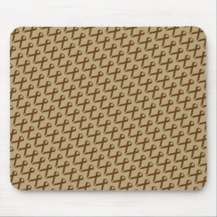 Brown Standard Ribbon von Kenneth Yoncich Mousepad
