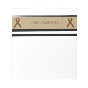 Brown Standard Ribbon von Kenneth Yoncich Notizblock